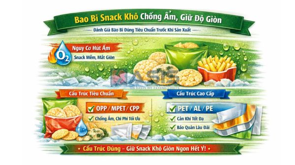 Bao bì bảo quản snack khô