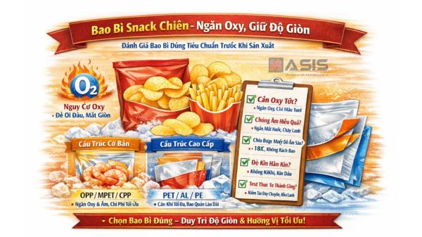 Bao bì bảo quản snack chiên