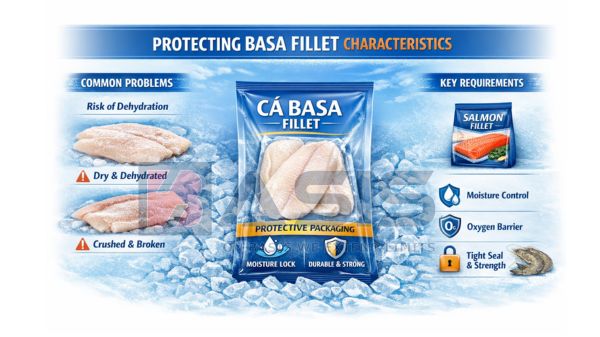 Bao Bì Cá Basa Đông Lạnh – Chống Ẩm, Giữ Form, Bảo Quản Xuất Khẩu Đặc tính của cá basa cần được bảo vệ