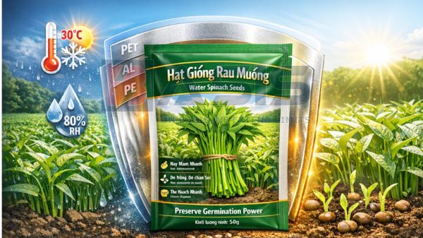 Bao bì hạt giống rau muống và vai trò trong bảo quản