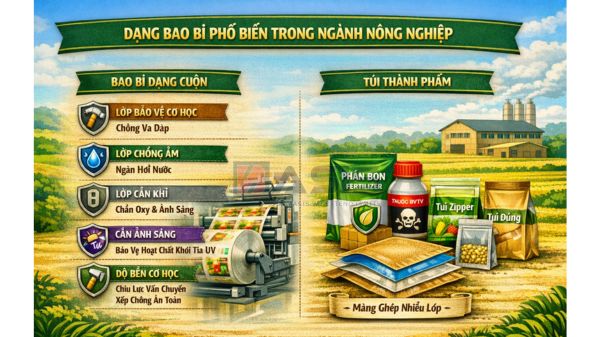 Dạng bao bì phổ biến trong ngành nông nghiệp