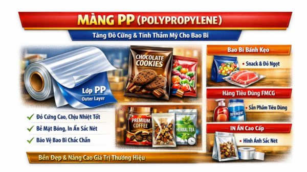 vật liệu màng ghép: màng PP