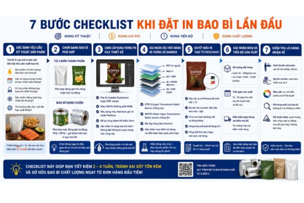 7 Bước Checklist Khi Đặt In Bao Bì Lần Đầu
