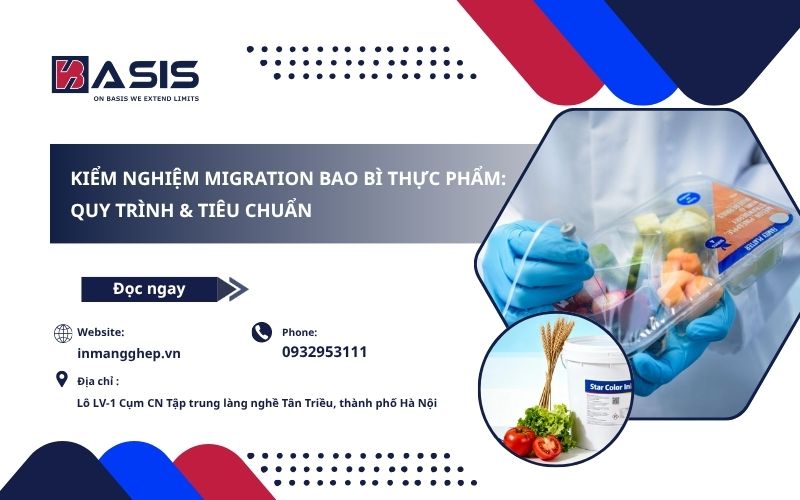 Kiểm Nghiệm Migration Bao Bì Thực Phẩm: Quy Trình & Tiêu Chuẩn