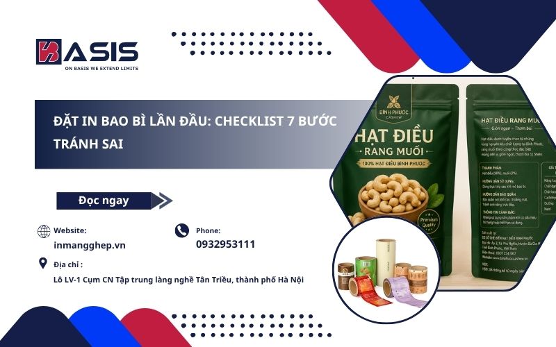 Đặt In Bao Bì Lần Đầu: Checklist 7 Bước Tránh Sai