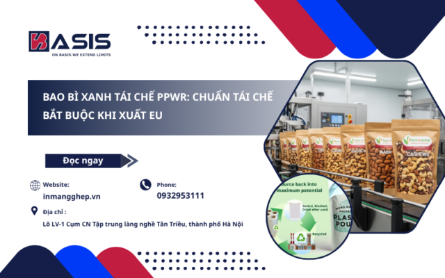 Bao Bì Xanh Tái Chế PPWR: Chuẩn Tái Chế Bắt Buộc Khi Xuất EU